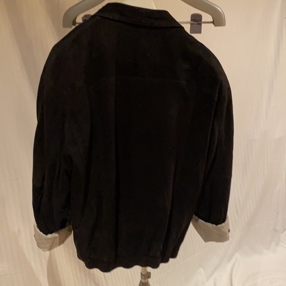 Vintage Suede Men’s Bomber Style Jacket-Sz Lg - Picture 4 of 12